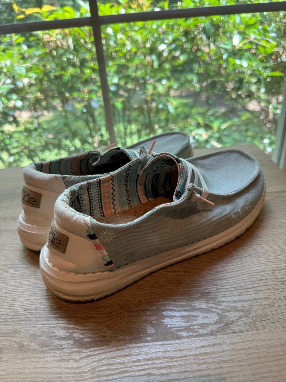 HeyDude Canvas Shoes in Light Blue